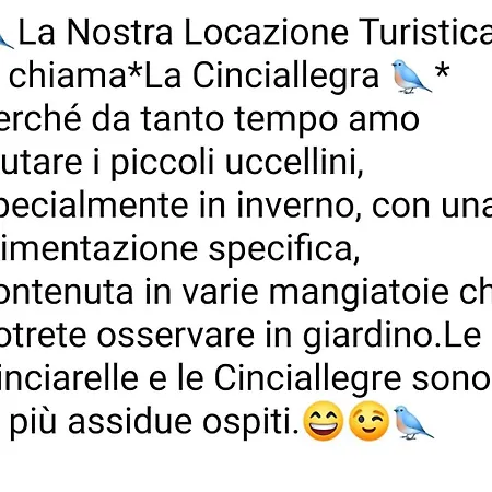 La Cinciallegra - Locazione Turistica Le Marmore